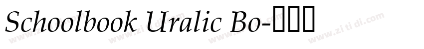 Schoolbook Uralic Bo字体转换